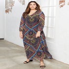 Chiffon Maxi Dress image number null