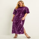 Sequin Midi Dress image number null