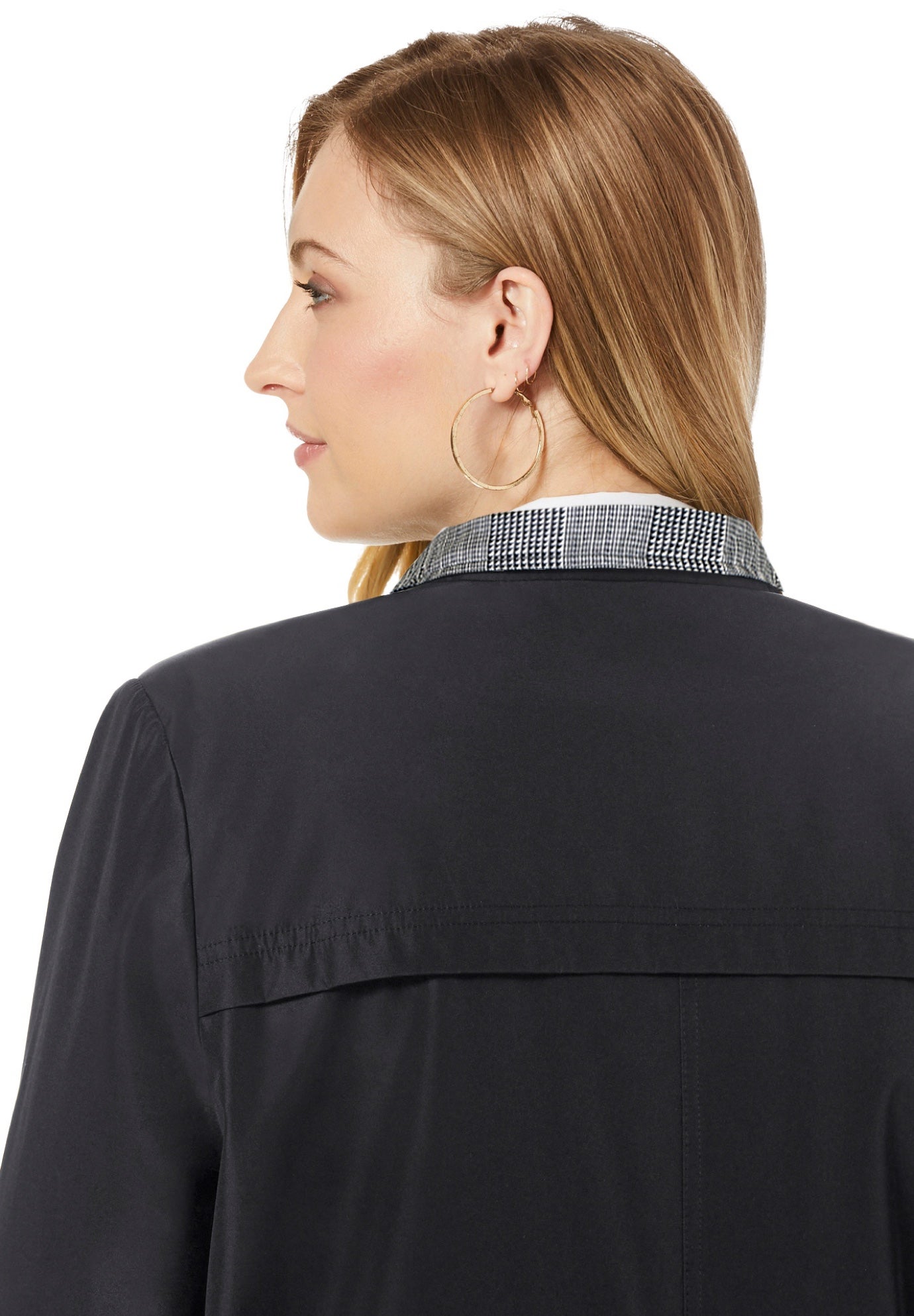 Contrast Hood Raincoat image number 2