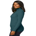 Ribbed Cotton Turtleneck Sweater image number null