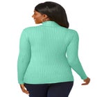 Ribbed Cotton Turtleneck Sweater image number 1
