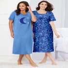 2-Pack Long Sleepshirts image number null
