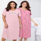 2-Pack Long Sleepshirts image number null
