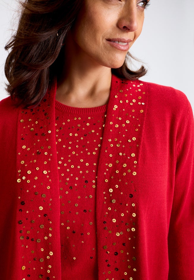 Fine Gauge Cardigan Topper image number 1