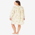 Short 2-Piece Cabbage-Rose Peignoir Set image number null