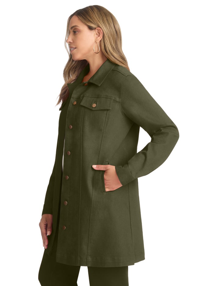 Long Denim Jacket image number 1