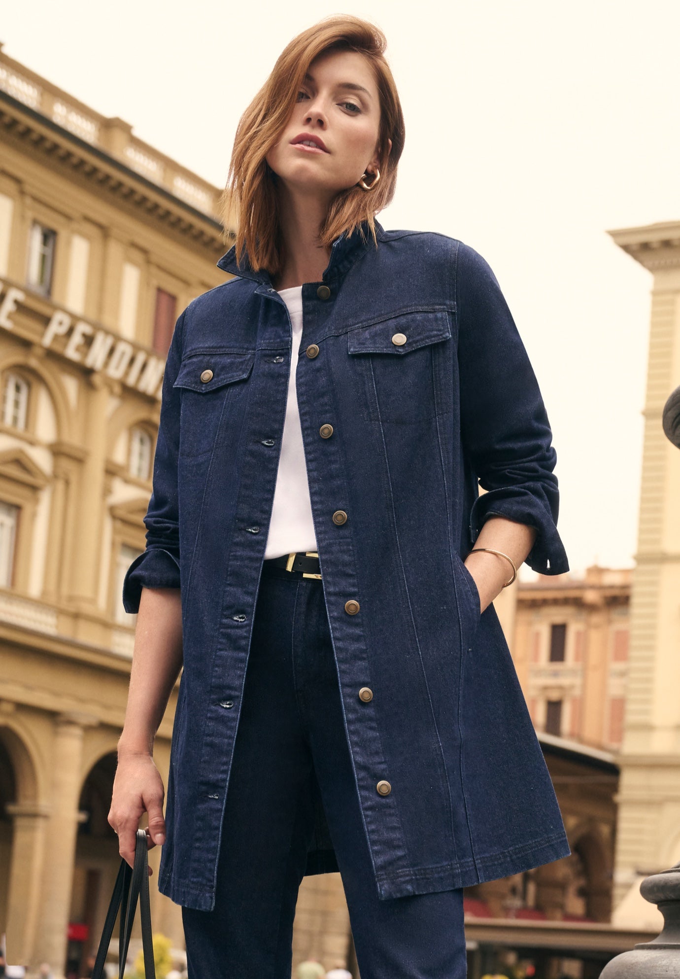 Long Denim Jacket image number 0