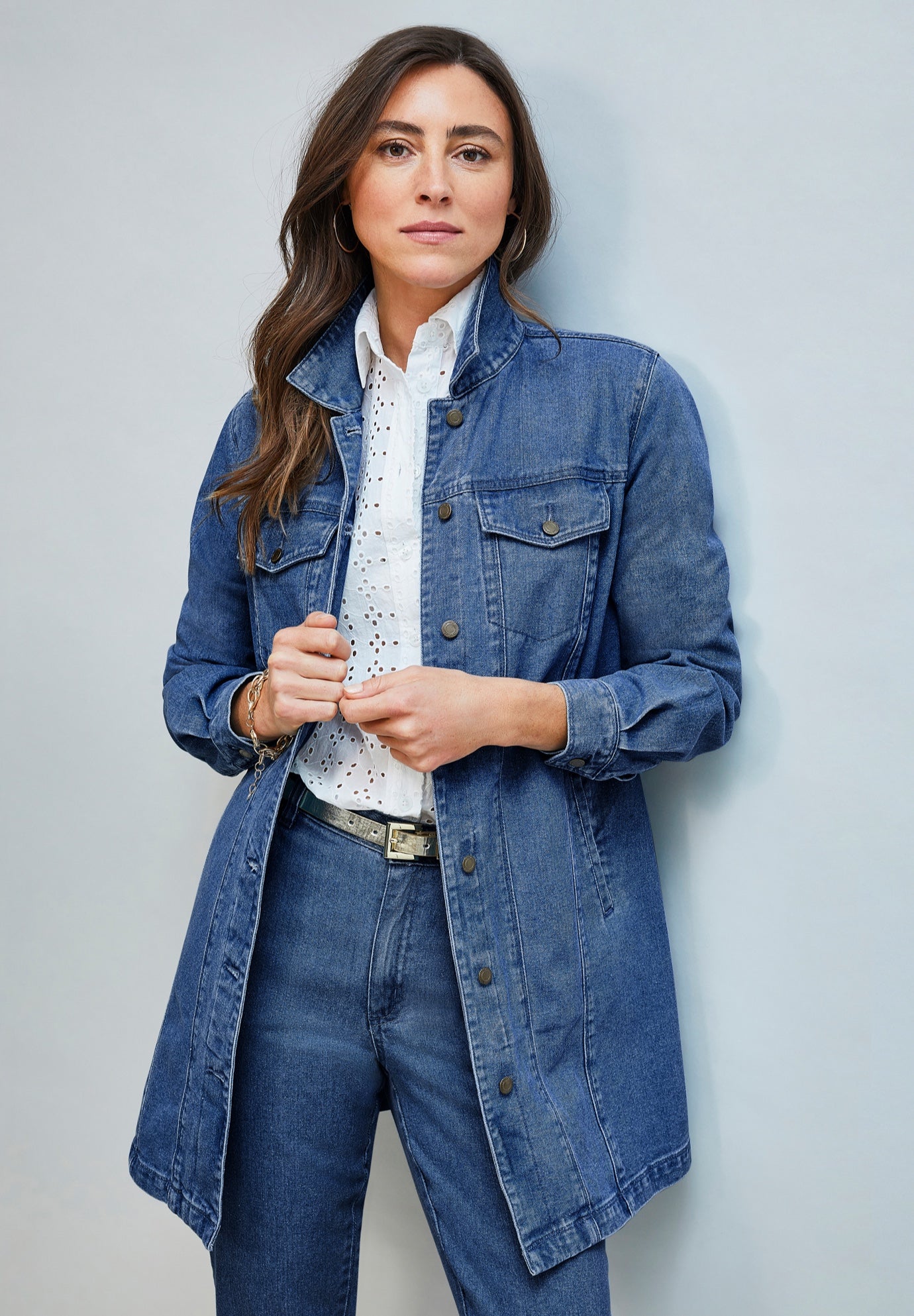Long Denim Jacket image number 0