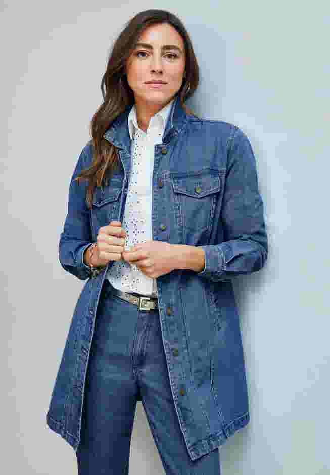 Long Denim Jacket image number 0