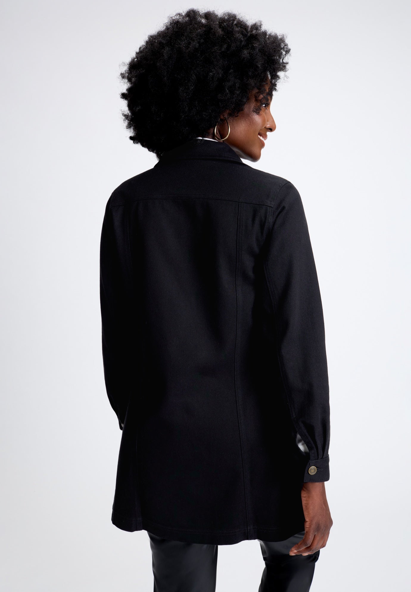 Long Denim Jacket image number 4