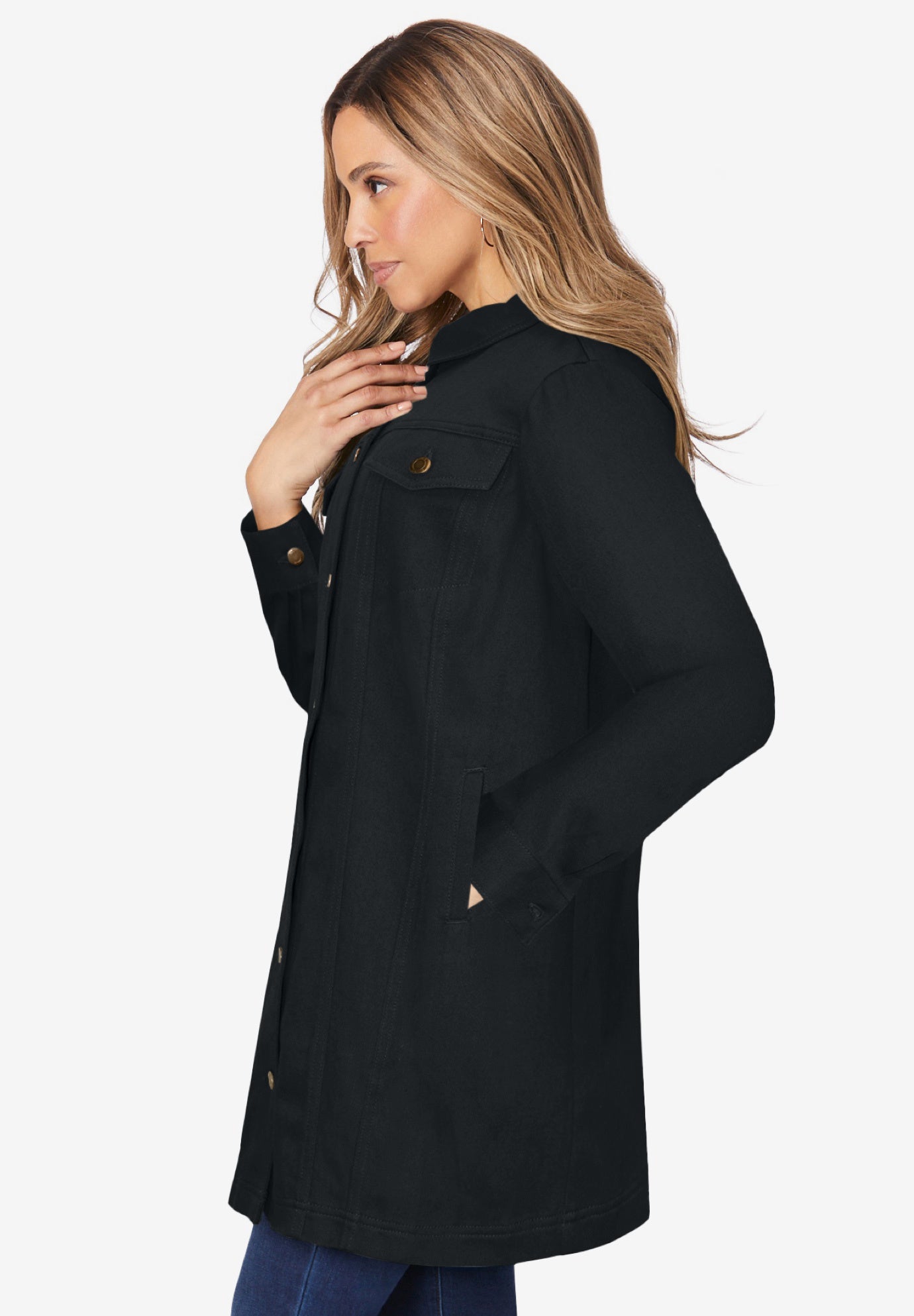 Long Denim Jacket image number 2