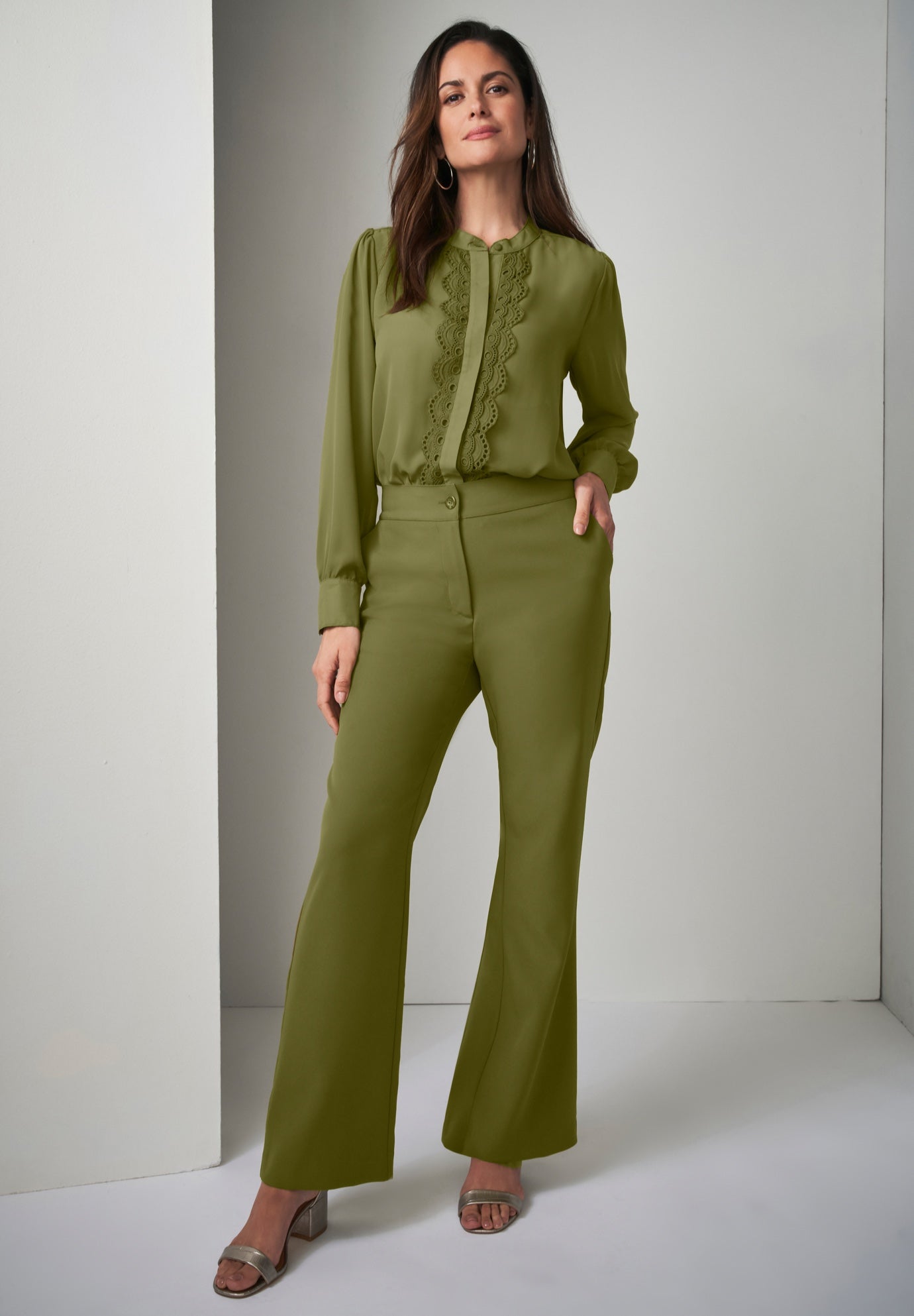 Tummy Control Bi-Stretch Bootcut Pant image number 3