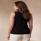 Carefree Cashmere Sleeveless Turtleneck Shell image number 2