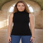 Carefree Cashmere Sleeveless Turtleneck Shell image number 0