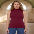 Carefree Cashmere Sleeveless Turtleneck Shell image number 0