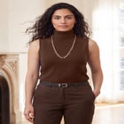 Carefree Cashmere Sleeveless Turtleneck Shell image number 0