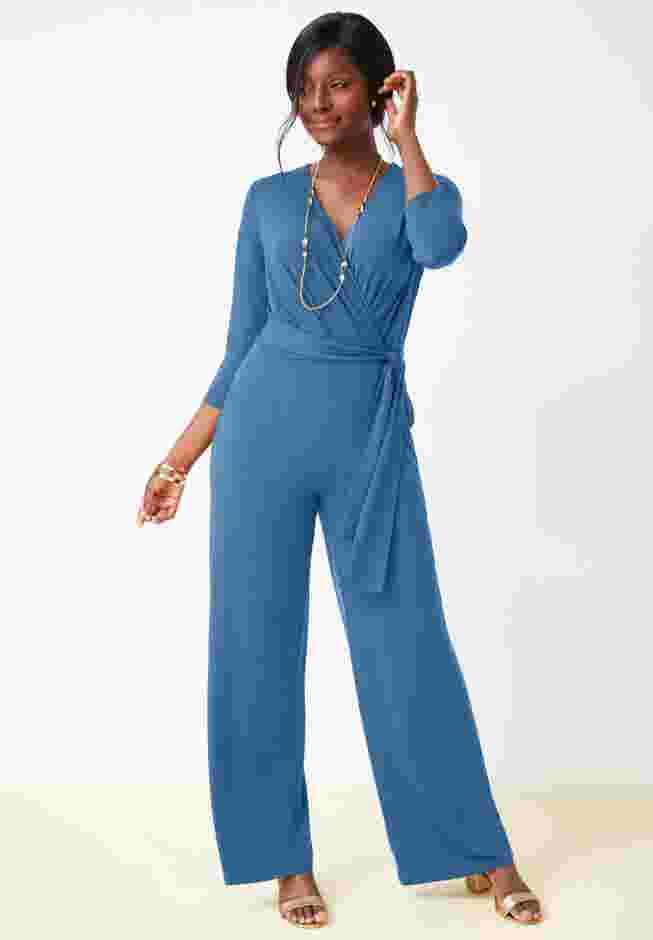 Wide Leg Knit Jumpsuit image number 0