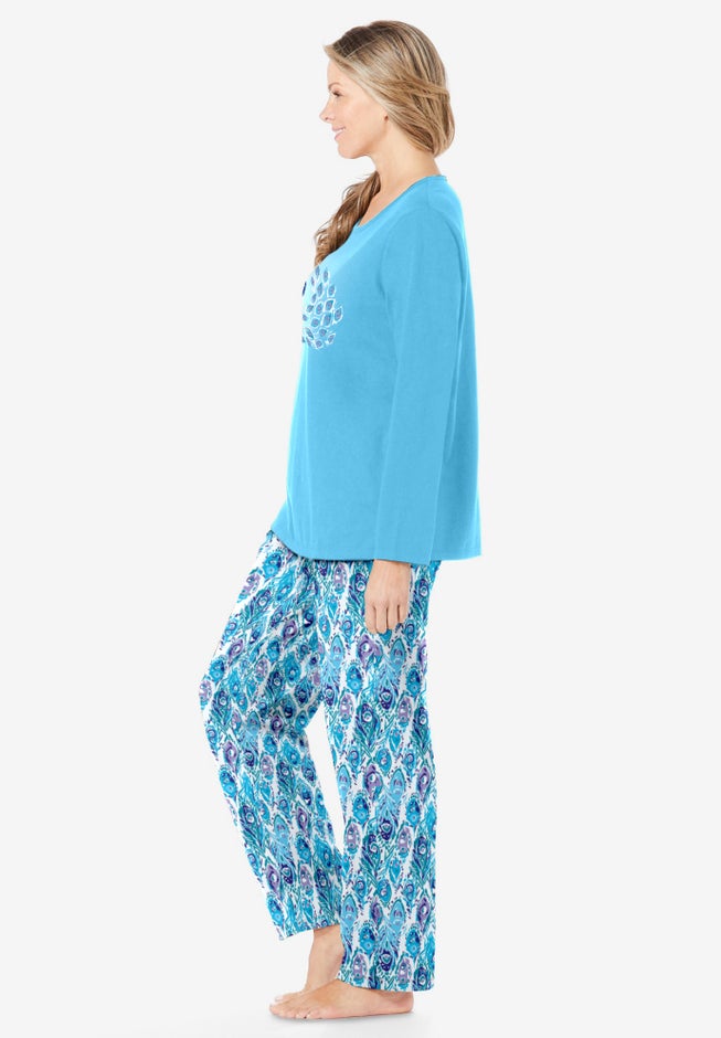 Long Sleeve Knit PJ Set image number 2