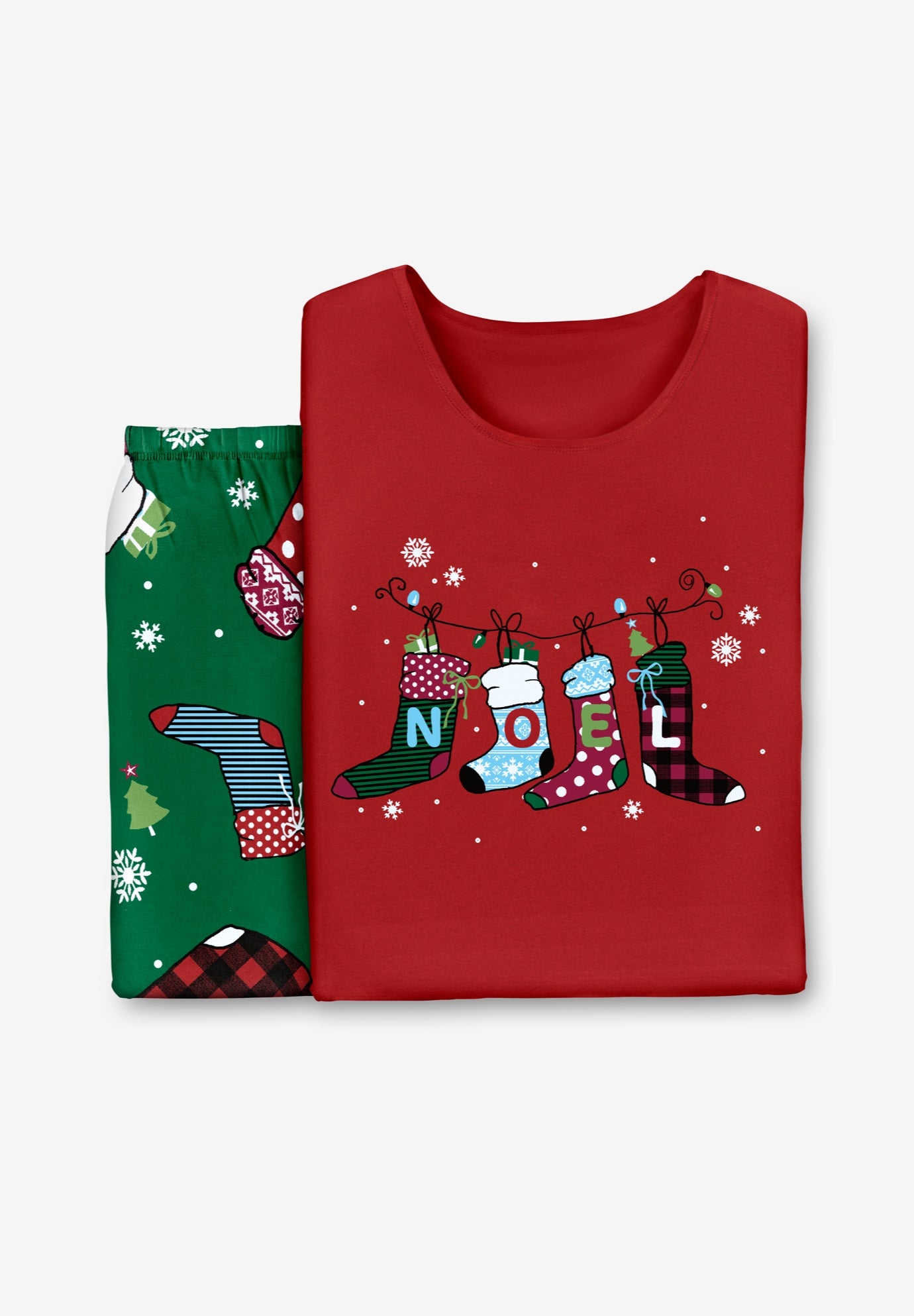 Long Sleeve Knit PJ Set image number 3