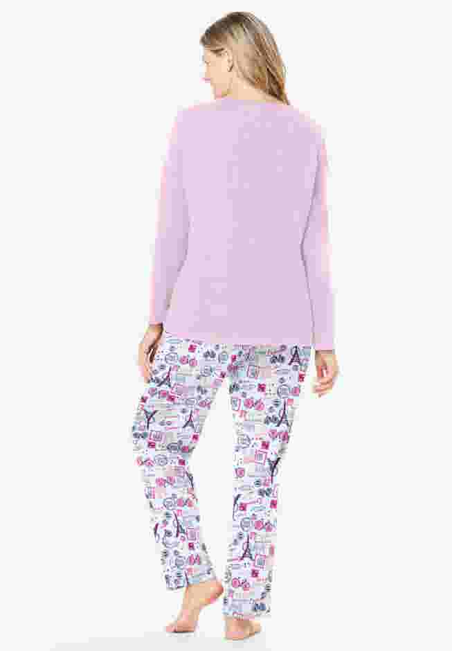 Long Sleeve Knit PJ Set image number 1