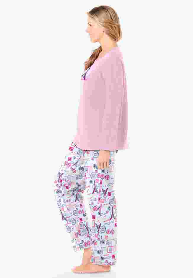 Long Sleeve Knit PJ Set image number 2