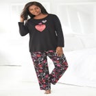 Long Sleeve Knit PJ Set image number null