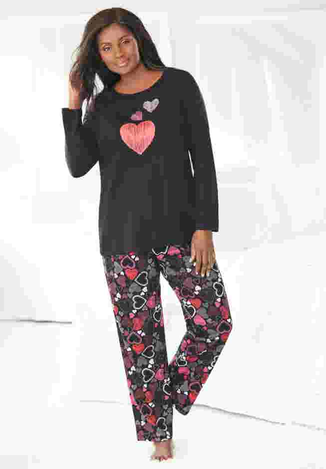Long Sleeve Knit PJ Set image number 3