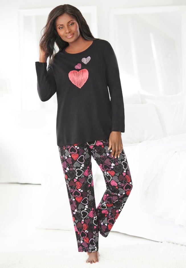 Long Sleeve Knit PJ Set image number 3