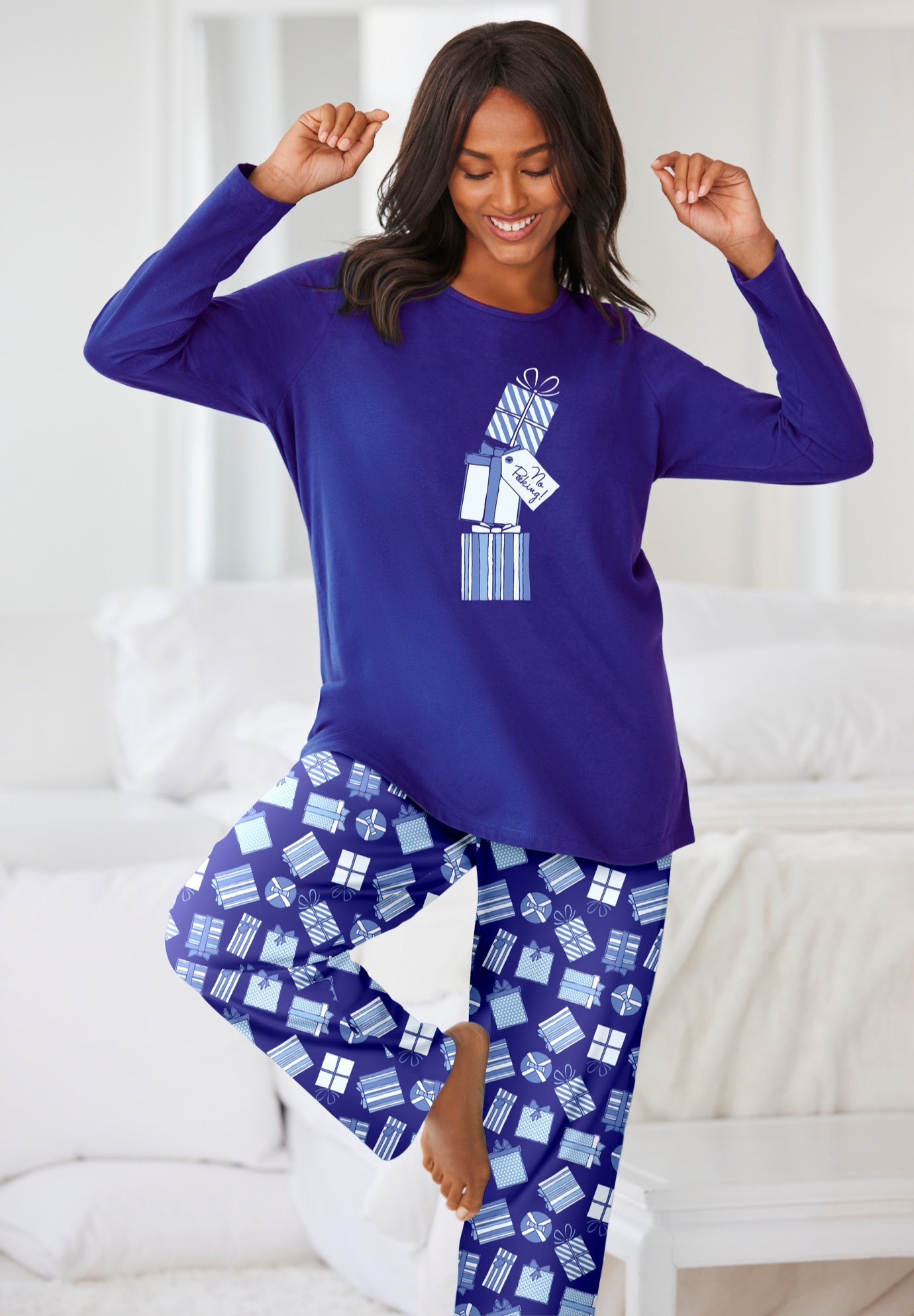 Long Sleeve Knit PJ Set image number 4