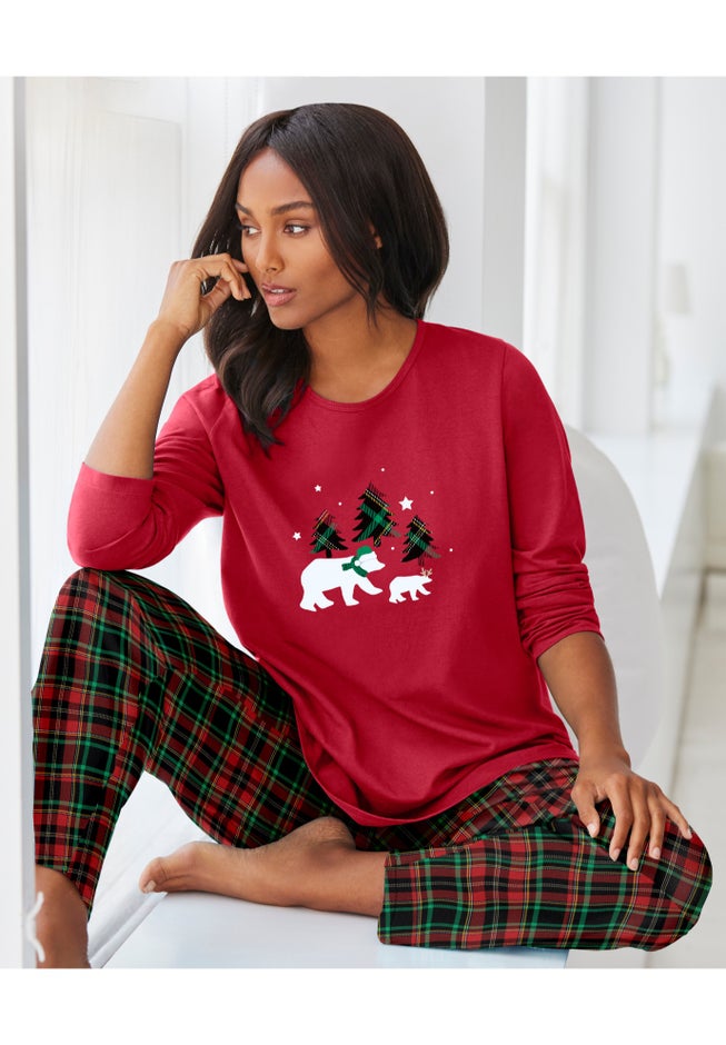 Long Sleeve Knit PJ Set image number 7