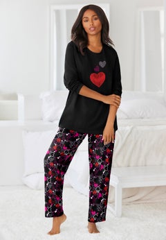 Long Sleeve Knit PJ Set