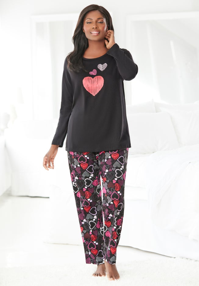 Long Sleeve Knit PJ Set image number 3
