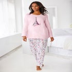 Long Sleeve Knit PJ Set image number null