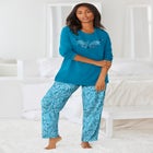 Long Sleeve Knit PJ Set image number null