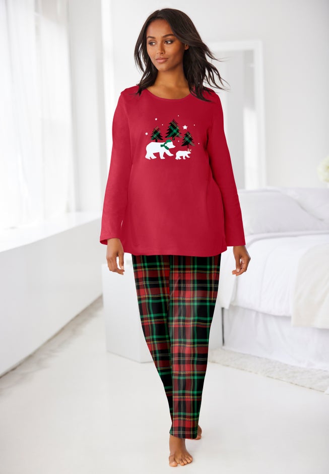 Long Sleeve Knit PJ Set image number 0