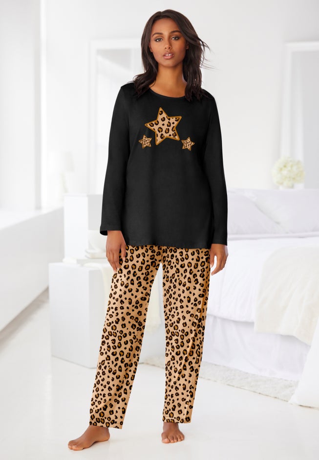 Long Sleeve Knit PJ Set image number 7