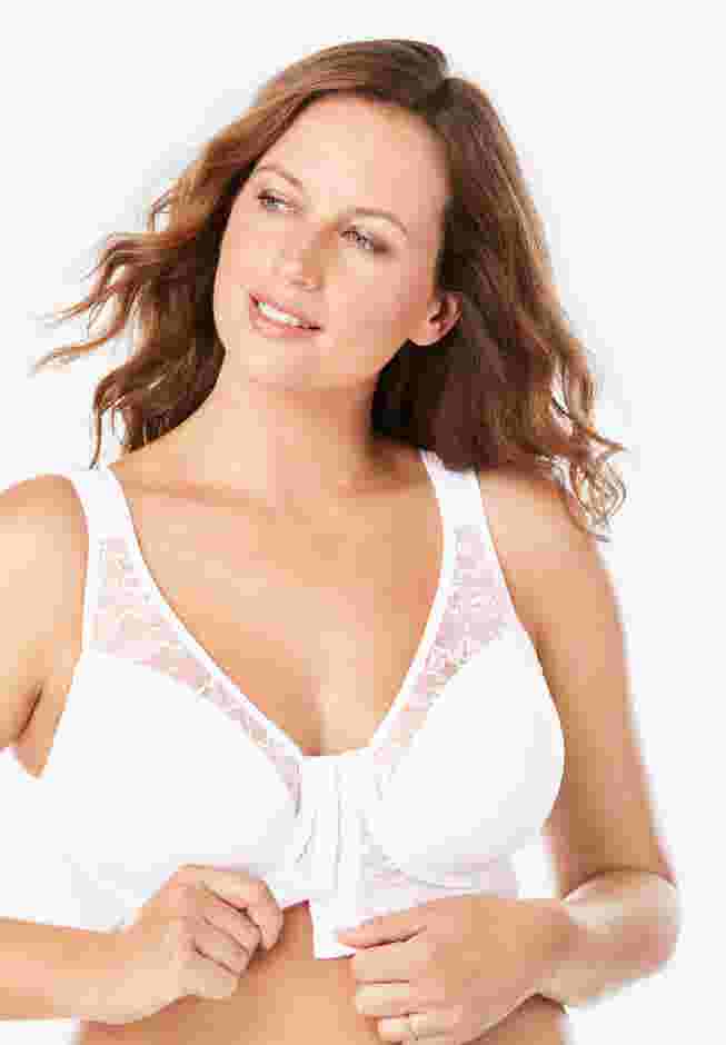 Ava Front-Close Lace Wireless Posture Bra 5230 image number 3