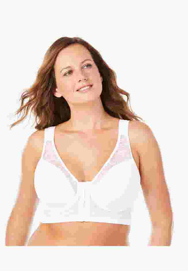 Ava Front-Close Lace Wireless Posture Bra 5230 image number 0