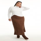 Ribbed Mock Neck Top image number null