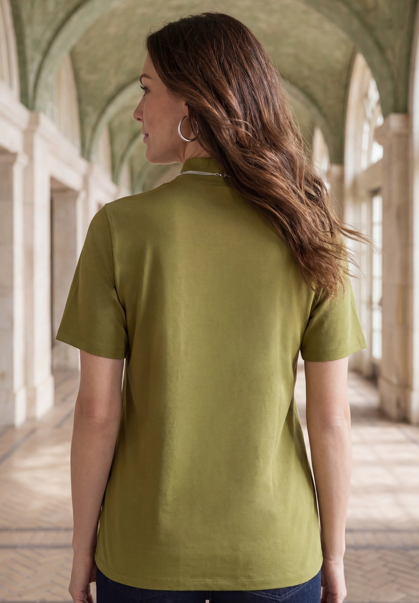 Short Sleeve Mock Neck image number 1