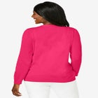 Crochet Button-front Cardigan image number null