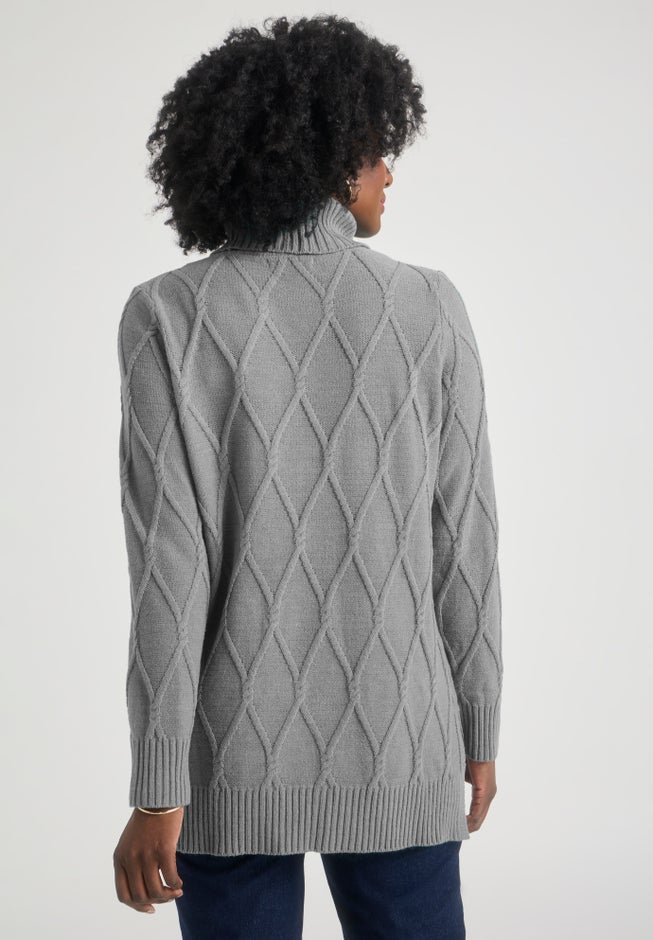 Cable Turtleneck Sweater image number 1