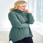 Cable Turtleneck Sweater image number null