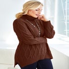 Cable Turtleneck Sweater image number null