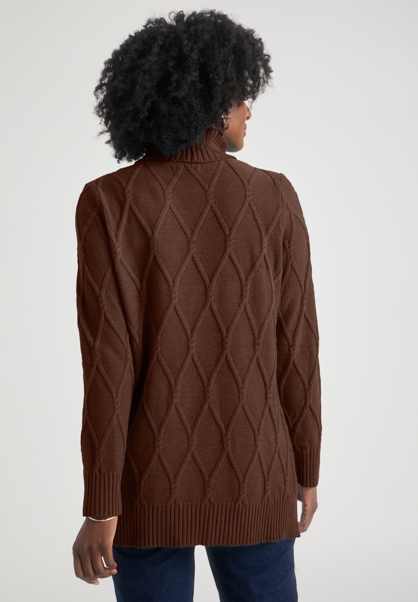 Cable Turtleneck Sweater image number 1