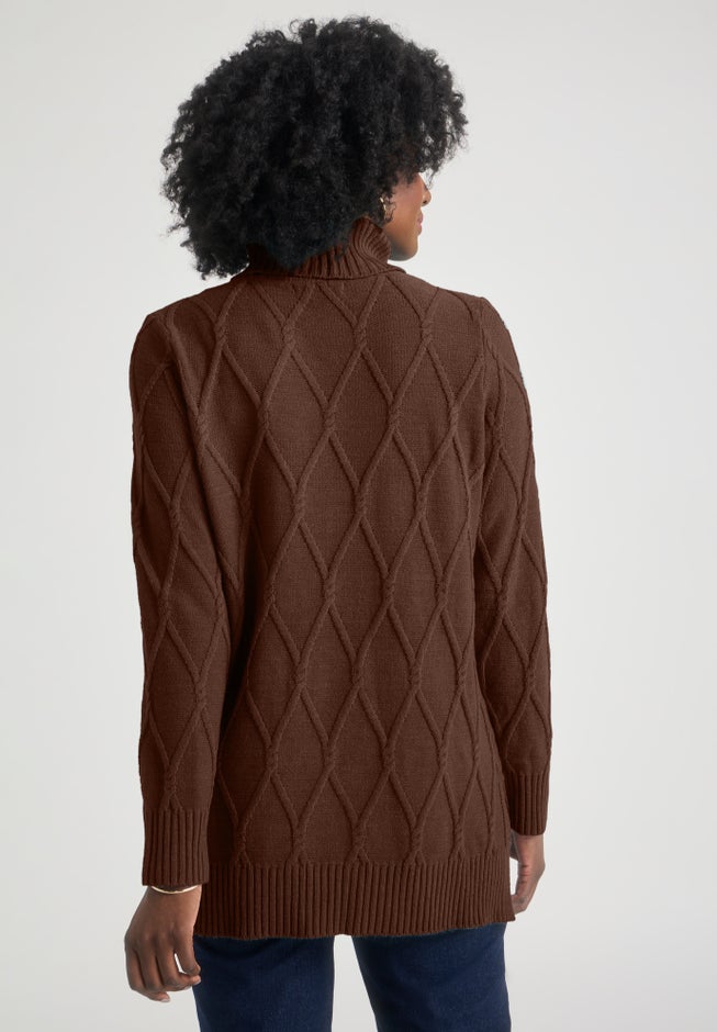 Cable Turtleneck Sweater image number 1