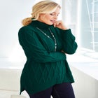 Cable Turtleneck Sweater image number null