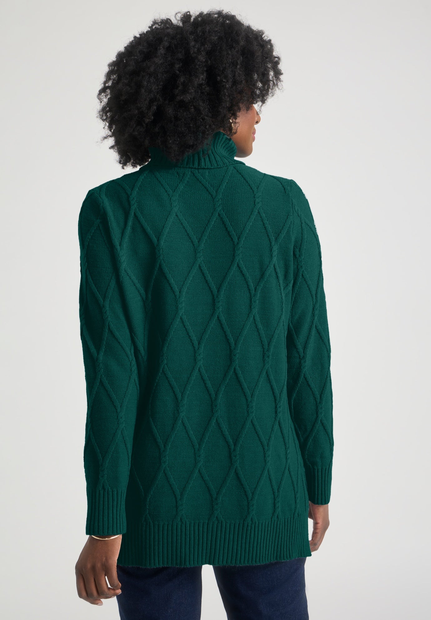 Cable Turtleneck Sweater image number 1