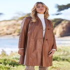 Leather Swing Coat image number null