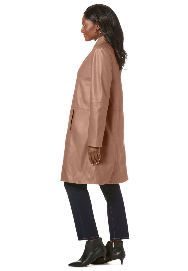 Leather Swing Coat image number 1